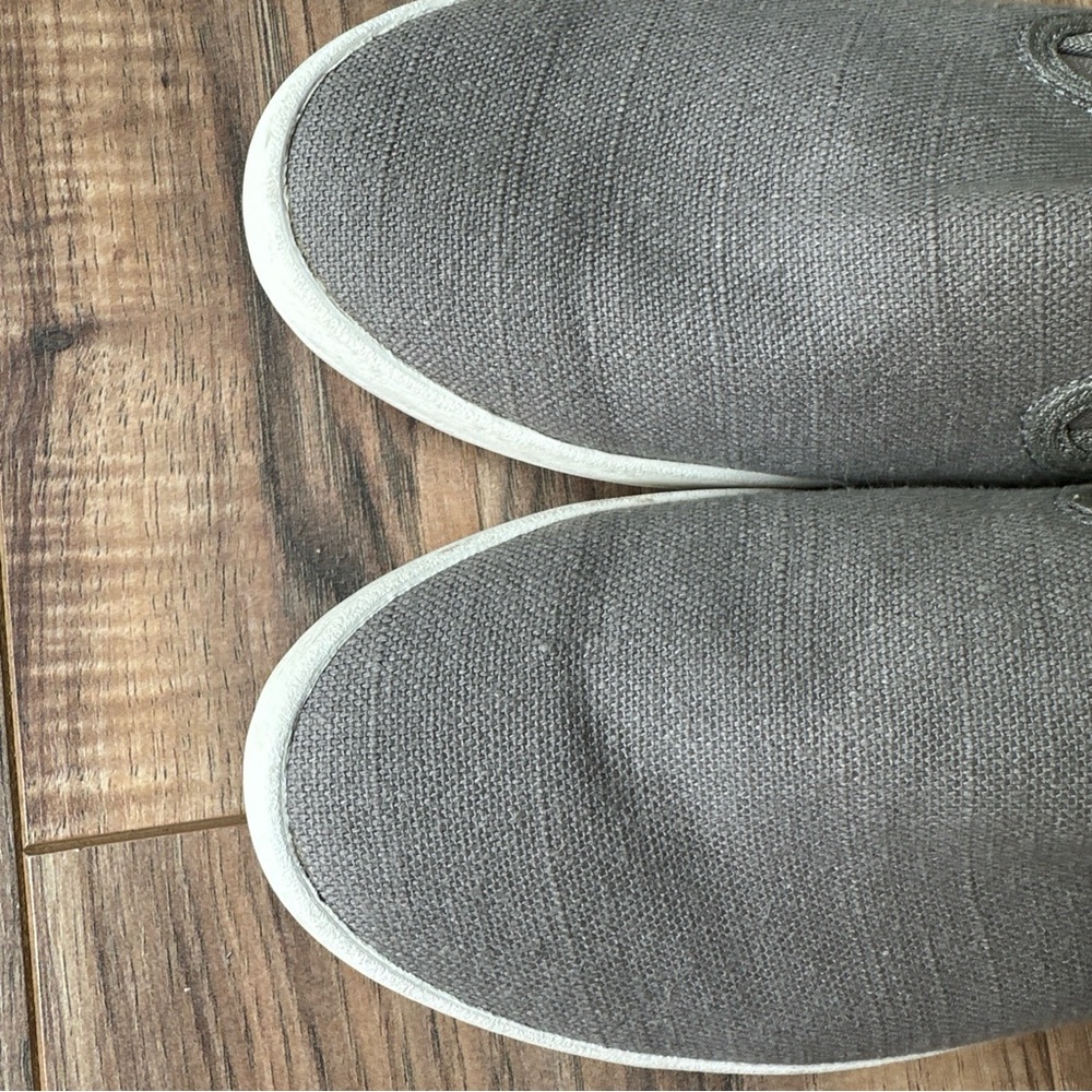 SEAVEES BAJA Slip On Sneakers -Linen - Men Sz 10 - Gray Canvas - Picture 5 of 6
